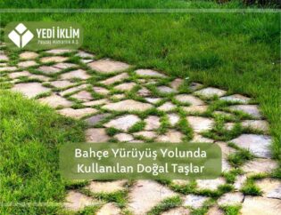 Bahçe Yürüyüş Yolunda Kullanılan Doğal Taşlar
