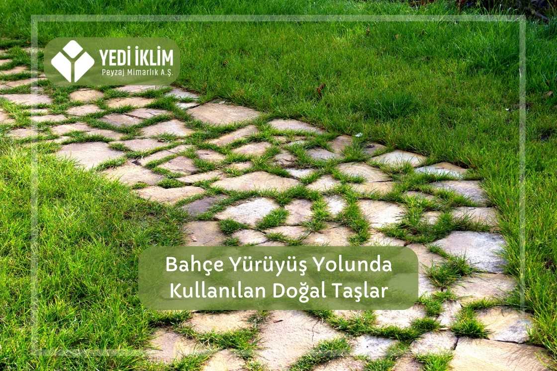 Bahçe Yürüyüş Yolunda Kullanılan Doğal Taşlar